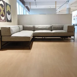 Ecksofa Easy Pieces Stoff 24 0090 Grau Gestell Schwarz