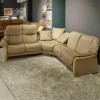 Ecksofa Eldorado Leder Paloma Sand Buche