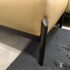 Ecksofa Enna Leder 17882 Ceras 8290 Argile Füße Epoxy E2200 Nuit Silk