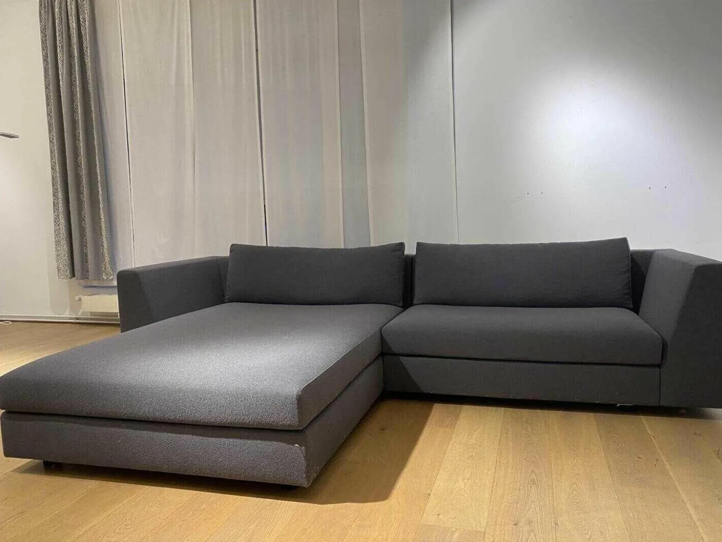 Ecksofa Exclusif Stoff B Unik Ardoise Grau