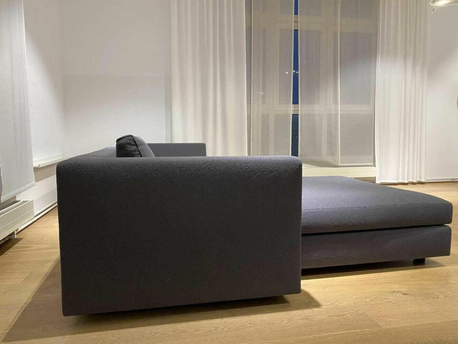 Ecksofa Exclusif Stoff B Unik Ardoise Grau