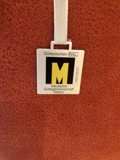 Ecksofa Family Relax 3 Stoff Deluxe Ziegel Rot Füße Metall Mit Bettauszug Inklusive Hocker