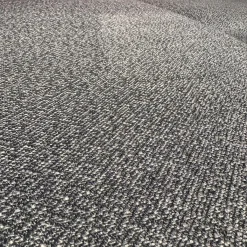 Ecksofa Flint Stoff Varese Bleu Grau Blau Füße Rauchchrom