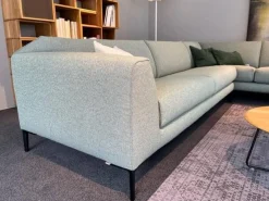 Ecksofa Fold Bezug 25849 Fresco 409 Celadon Füße Epoxy E1500 Granite Matt