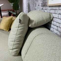 Ecksofa Freistil 187 Stoff 4072 Seidengrau Grau Füße Kunststoff Inklusive 3 Kissen