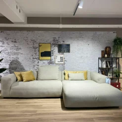 Ecksofa Freistil 187 Stoff 4072 Seidengrau Grau Füße Kunststoff Inklusive 3 Kissen