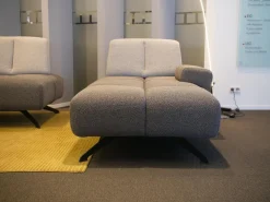 Ecksofa Garnitur WK 515 Joker Stoff Cosmo Anthrazit Light Mit 360 Grad Verstellbarer Rückenkissen