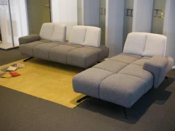 Ecksofa Garnitur WK 515 Joker Stoff Cosmo Anthrazit Light Mit 360 Grad Verstellbarer Rückenkissen