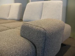 Ecksofa Garnitur WK 515 Joker Stoff Cosmo Anthrazit Light Mit 360 Grad Verstellbarer Rückenkissen