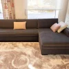 Ecksofa Gatsby Fest Smart-Back Stoff Djakarta Graphit mit Kissen