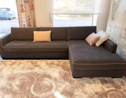 Ecksofa Gatsby Fest Smart-Back Stoff Djakarta Graphit mit Kissen