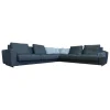 Ecksofa Grand Suite Bezug Stoff Sonora 7869 Basalt Anthrazit Sockel Buche Schwarz Lackiert