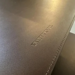 Ecksofa Grand Suite Stoff Lino 7706 Pearl Grau Beige Ablage Leder Saddle Coffee Braun