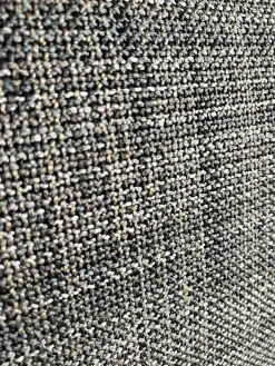 Ecksofa Hailey Stoff Chameleon Salvia 4145 085 Grau Fuß Matt Schwarz Pulverbeschichtet