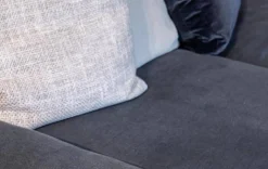 Ecksofa Jaan Living Stoff Lino Coal Grau Anthrazit Untergestell Matt Pulverbeschichtet Bronze Inklusive Kissen Ohne Plaid Ohne Beistelltische Ohne Dekoration Ohne Decken