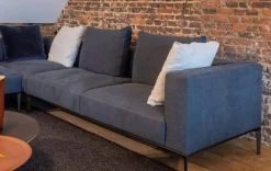 Ecksofa Jaan Living Stoff Lino Coal Grau Anthrazit Untergestell Matt Pulverbeschichtet Bronze Inklusive Kissen Ohne Plaid Ohne Beistelltische Ohne Dekoration Ohne Decken