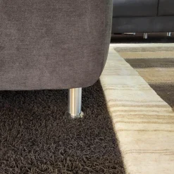 Ecksofa KS 996821 Stoff D Grau Füße Alurohr Mit Einsteckvorrichtung