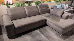 Ecksofa Lagora Stoff Delux Anthrazit Holzfuß 714 Mit Metall Ummantelt Inklusive Kissen