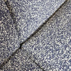 Ecksofa Long Island Stoff Cooper BW1779 151 Grau Blau Füße Holz Dunkelbraun