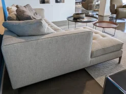 Ecksofa Lucrezia Soft Stoff Solaris 300 Tortora Beige mit 5 Kissen