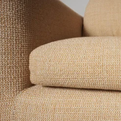 Ecksofa Mell Lounge Stoff 8186 Aprikose Orange Beige Gestell Verchromt Inklusive Kissen
