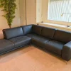 Ecksofa Mirabella Leder Aurelia Nightblue Blauz