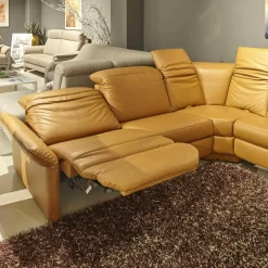 Ecksofa MR7300 Leder 22 Whisky Mit Relaxfunktionen