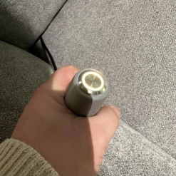 Ecksofa Neapel Stoff 5802 084 Quarz Hellgrau Federkern Füße Metall Mit Dekokissen