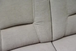 Ecksofa Nebraskar Stoff Enoa Fashion Sand 18 Grau mit Manueller Relaxecke