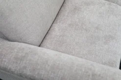 Ecksofa Picco Stoff Amane AC Malve Beige Braun mit Armlehnenverstellung