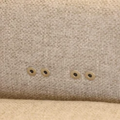 Ecksofa Radioso 290BB290 Stoff Wembley Angora Beige Füße Stahl Black 01 Schwarz Lackiert Mit Nackenstütze