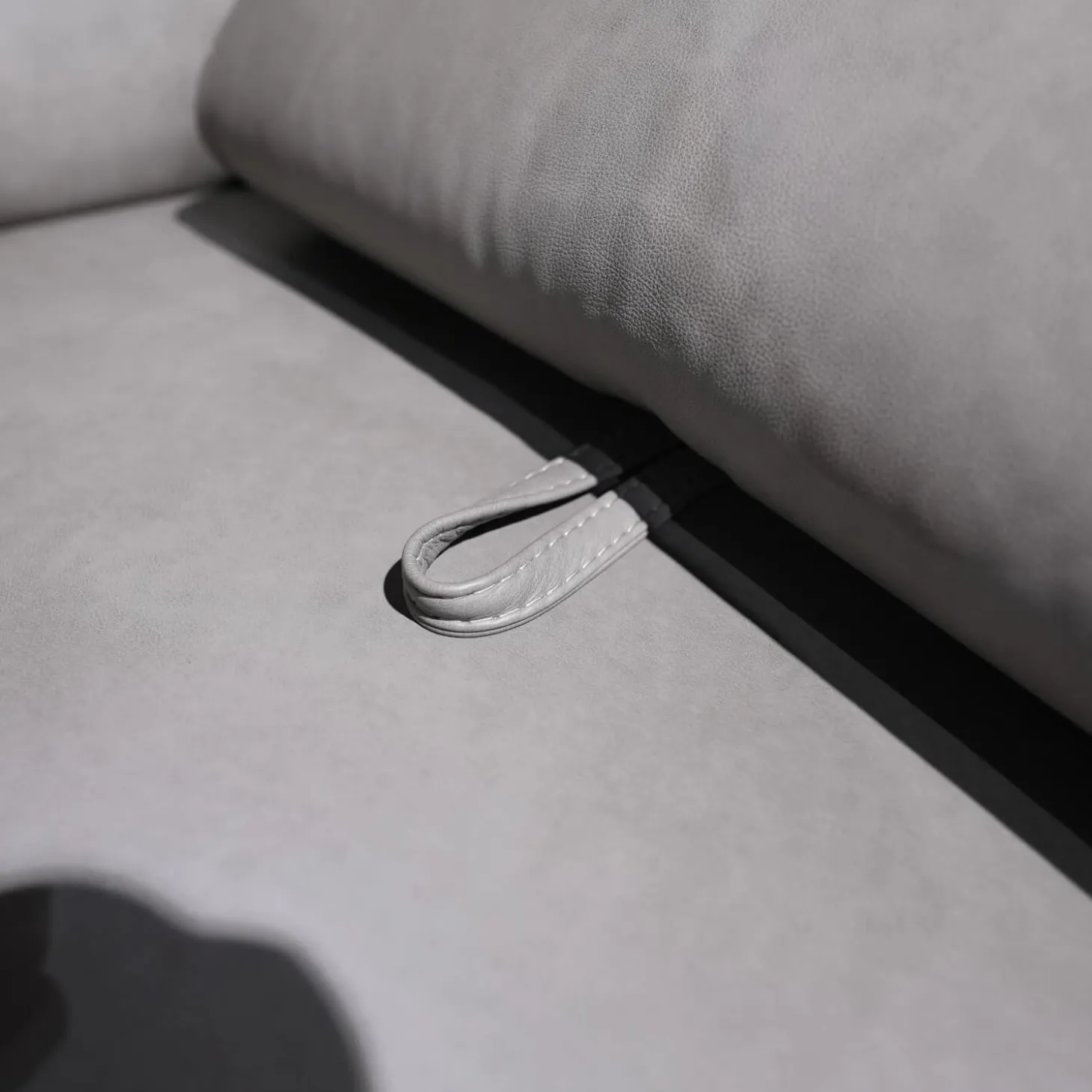 Ecksofa Relaxa 5 5 Leder Evita Smoke Grau Fuß Alusäulen Inklusive Drehsessel Komfort 3.0