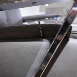 Ecksofa Relaxa 5 5 Leder Evita Smoke Grau Fuß Alusäulen Inklusive Drehsessel Komfort 3.0