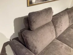 Ecksofa Rockport A Stoff Cord 83 Cacao Braun Füße Massivholz Geölt Inklusive Motorischem Sitzauszug