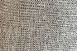 Ecksofa Sacco Stoff Carlucci Di Chivasso Beige Grau Meliert Kufen Metall Schwarz Lackiert