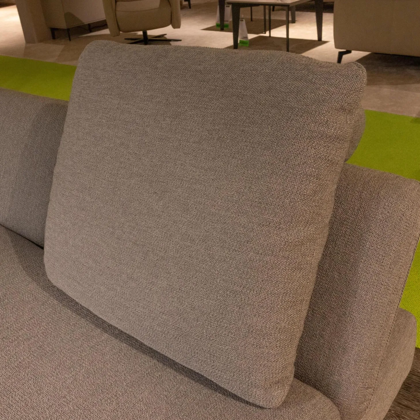 Ecksofa Select Venus Plus Stoff Q2 Ocean W82 22 Grey Grau Fuß Metall Matt Gebürstet Mit Kissen