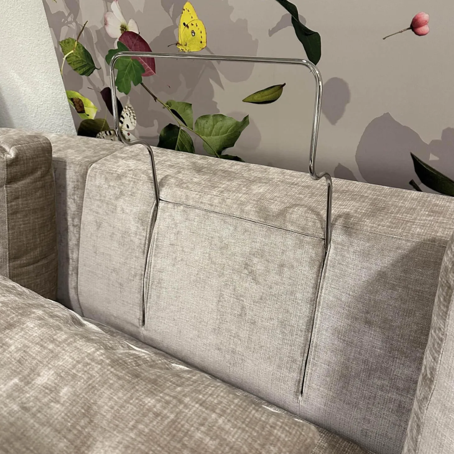 Ecksofa Sofalandschaft Inspiration Stoff Fame Beigebraun Sockelrahmen Holz