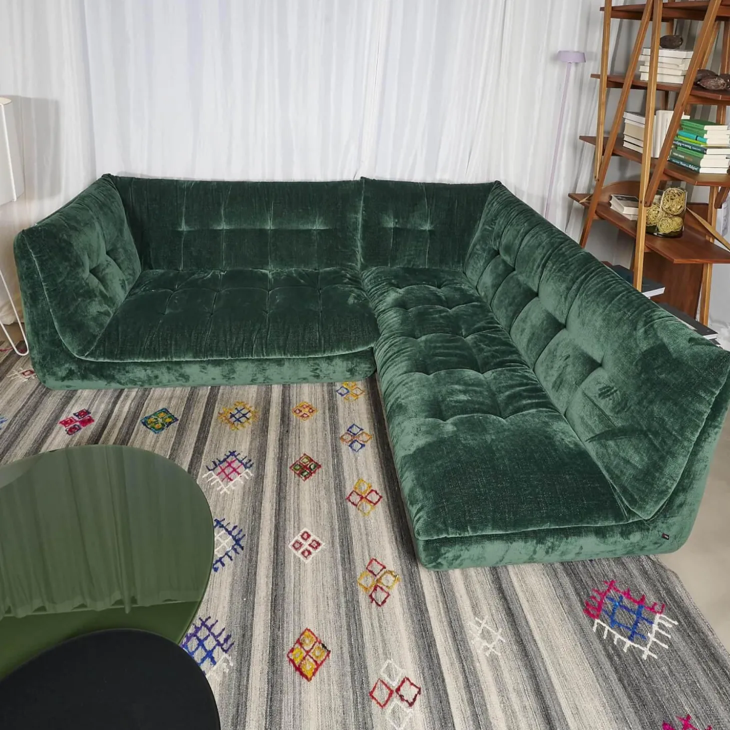 Ecksofa Soulmate Stoff Phil Dunkelgrün Mit Kissen Stoff Gray Dunkelgrün Und Phil Curry Orange Braun