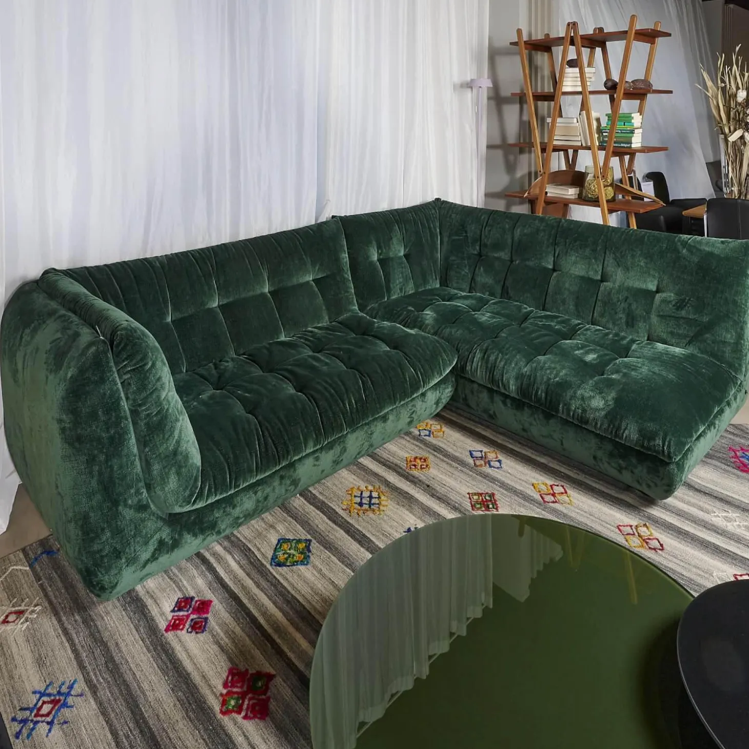 Ecksofa Soulmate Stoff Phil Dunkelgrün Mit Kissen Stoff Gray Dunkelgrün Und Phil Curry Orange Braun