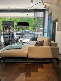 Ecksofa Spirit Stoff Bonito 9 6007 171 Beige Metallfuß Matt Schwarz Pulverbeschichtet