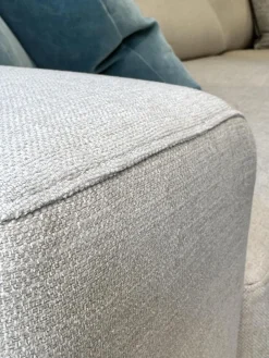 Ecksofa Spirit Stoff Bonito 9 6007 171 Beige Metallfuß Matt Schwarz Pulverbeschichtet