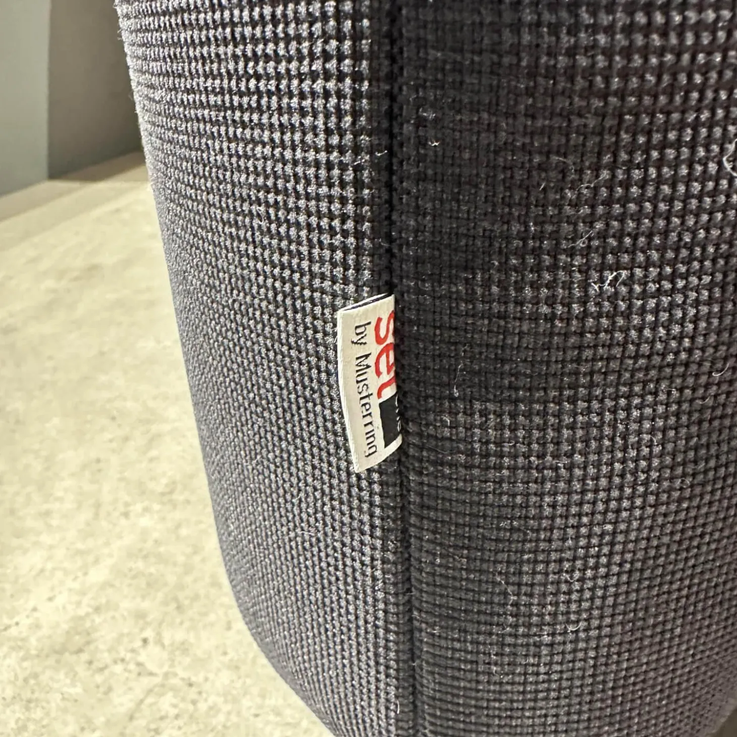 Ecksofa Stoff Cavallo Beage 06 Grau Metallfuß Schwarz Matt