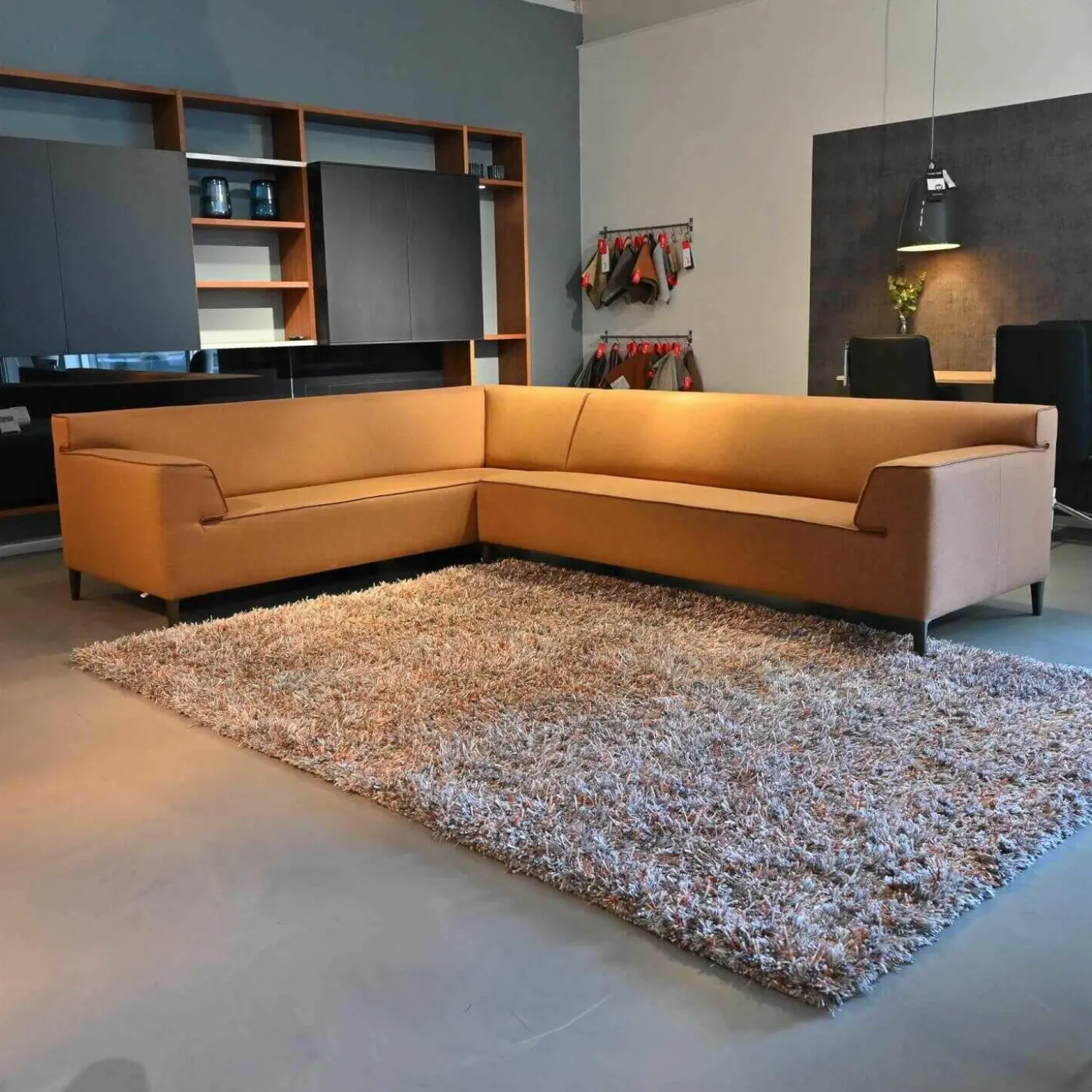 Ecksofa Stoff Kvadrat 6 Re-Wool 568 Grau