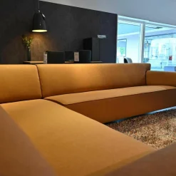 Ecksofa Stoff Kvadrat 6 Re-Wool 568 Grau