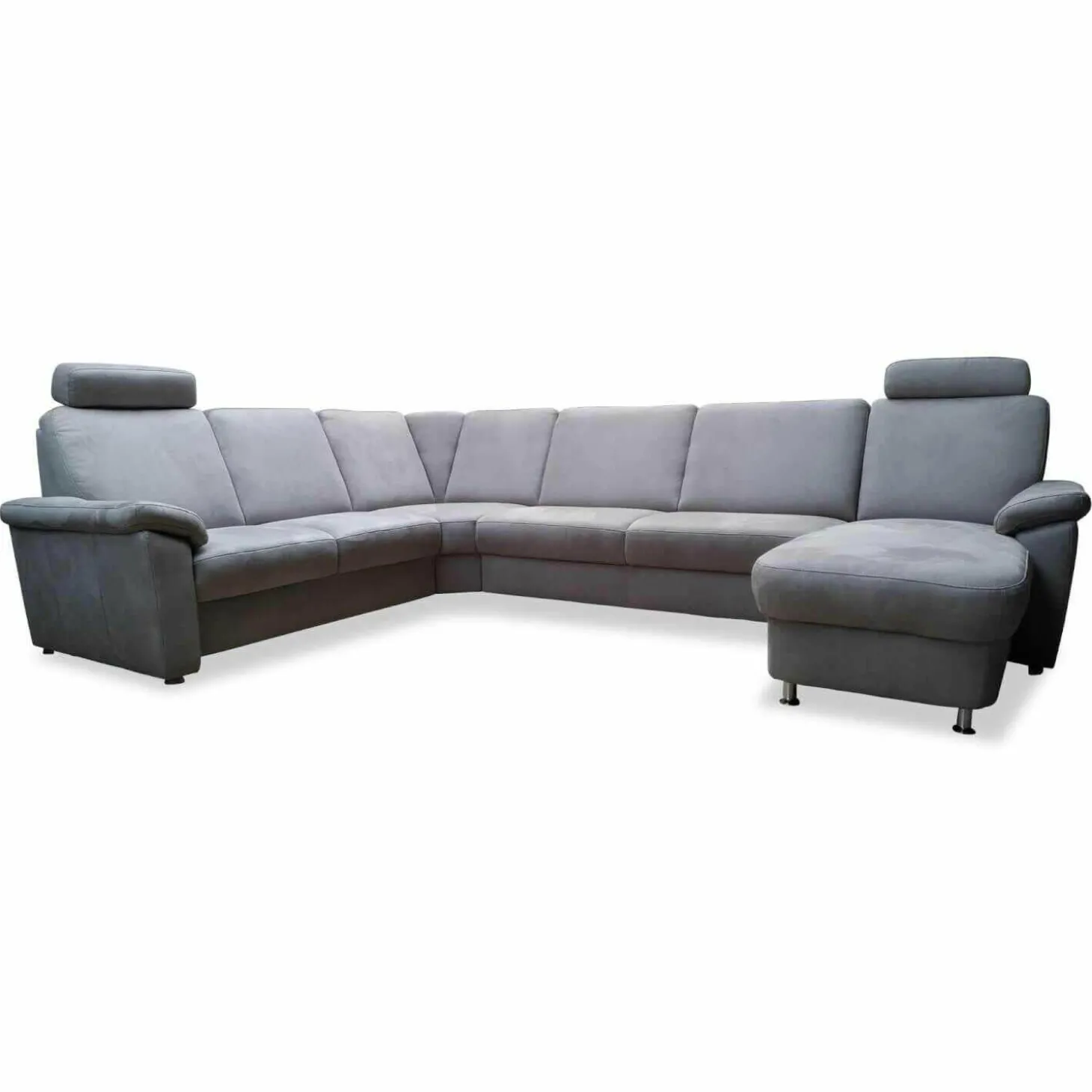 Ecksofa Triest Tahiti Stoff Holiday Alu mit 2 Kopfstütze