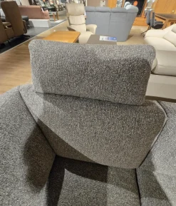 Ecksofa Upgrade Stoff 10 Calypso 27 Grau Schwertkufe Aluminium Bronziert Mit Schwenkbarer Armlehne