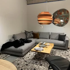 Ecksofa Vesna Stoff Vivid 08 Grau Von DePloeg Inklusive Kissen