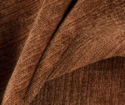 Ecksofa Vita 14 Stoff Verotex Hawk 20 Canyon Kupfer Orange Kufe Schwarz Ohne Dekokissen