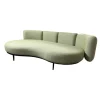 Ecksofa Wohnlandschaft Organix Lounge Bezug Stoff Dry Sage Linen Grün