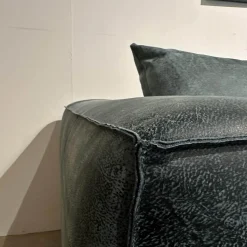 Ecksofa Wumms Typ 258 Leder Desperado Petrol 2120 17 Winkelstahlfuß Schwarz Matt Mit Fiunktionen